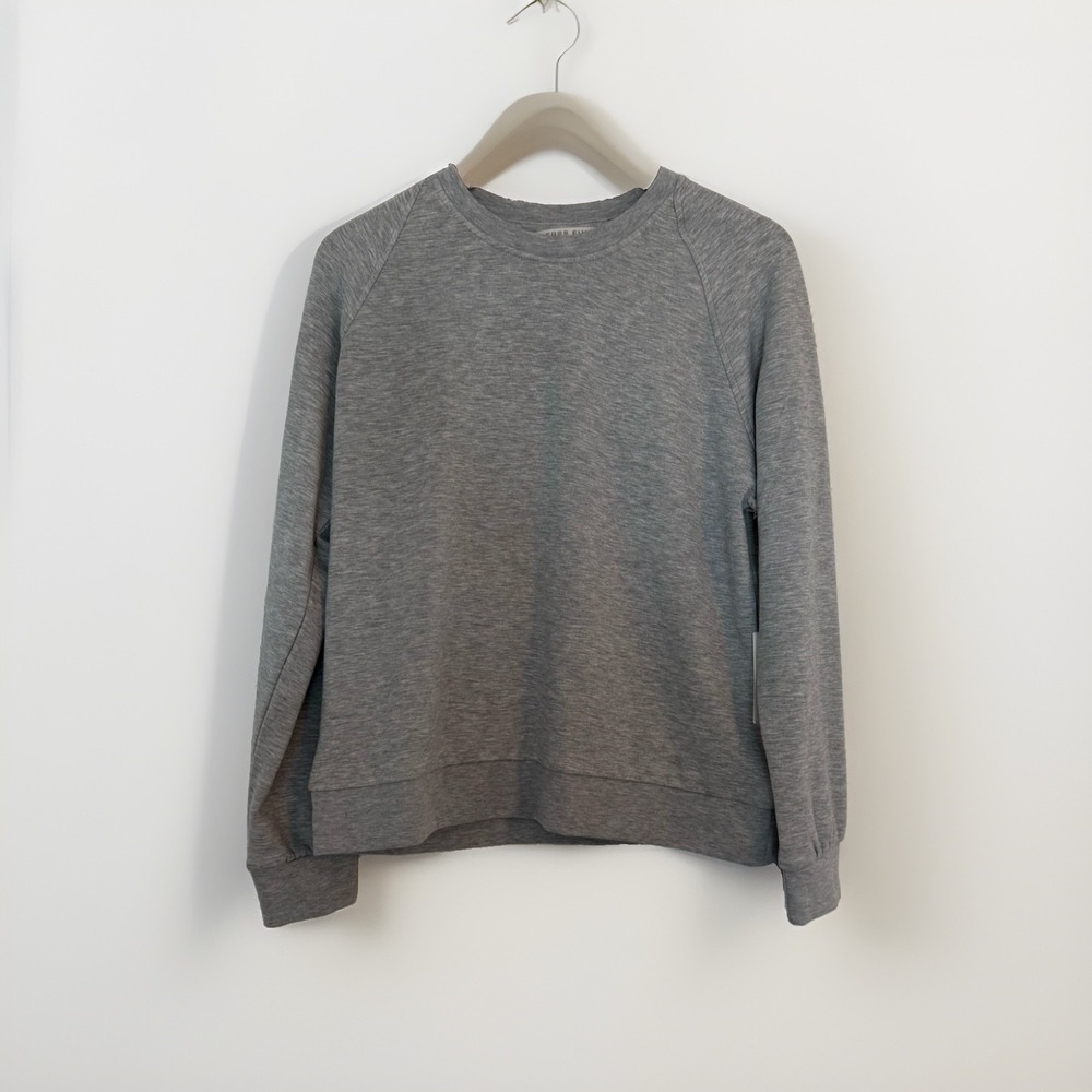 Free Fly Women Bamboo Crewneck Sweatshirt Gray Pullover Medium Outdoors NEW - Picture 1 of 12